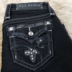 SOLD.. Rock  Revival  black jeans